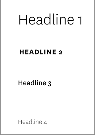 Image of headline hierarchy