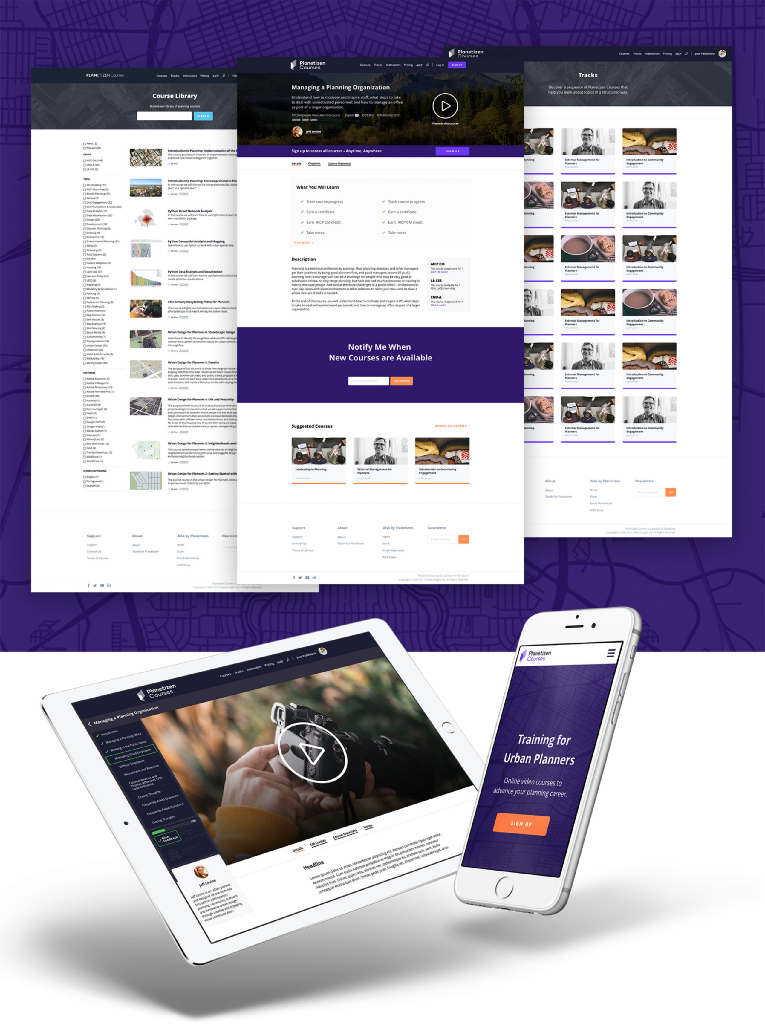 Planetizen Courses Desktop and Mobile