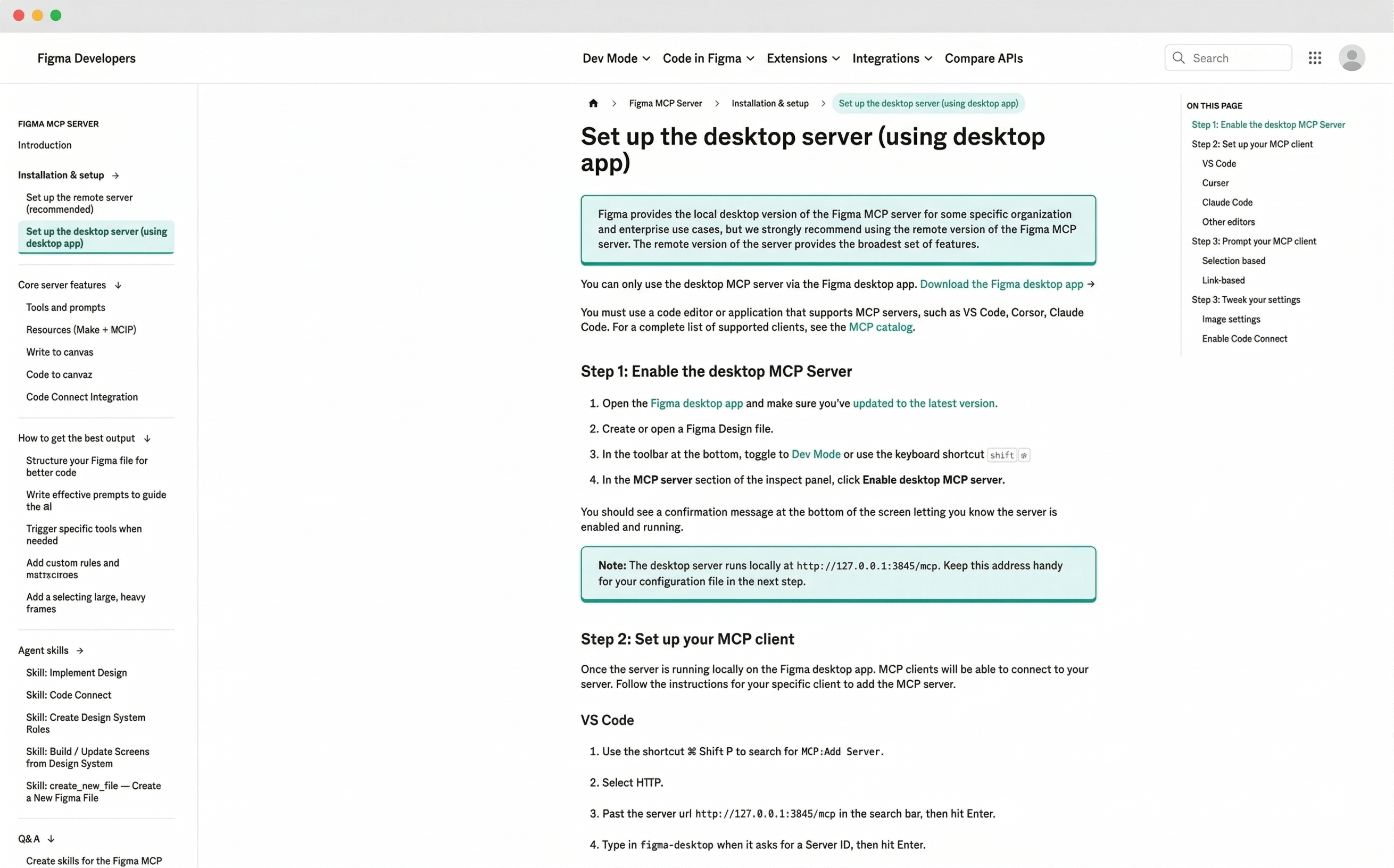 Figma MCP Installation Instructions