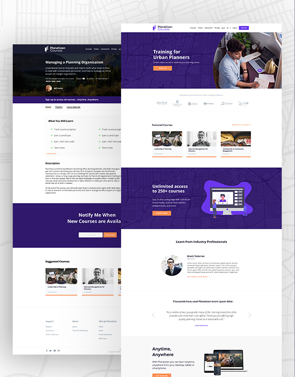 Planetizen Courses Website