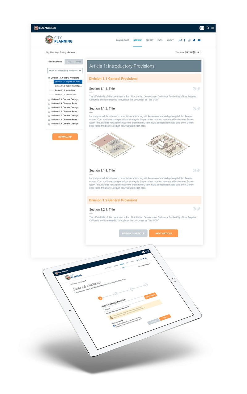 Drupal Web Development Services + City of Los Angeles' Zoning Code | Urban Insight