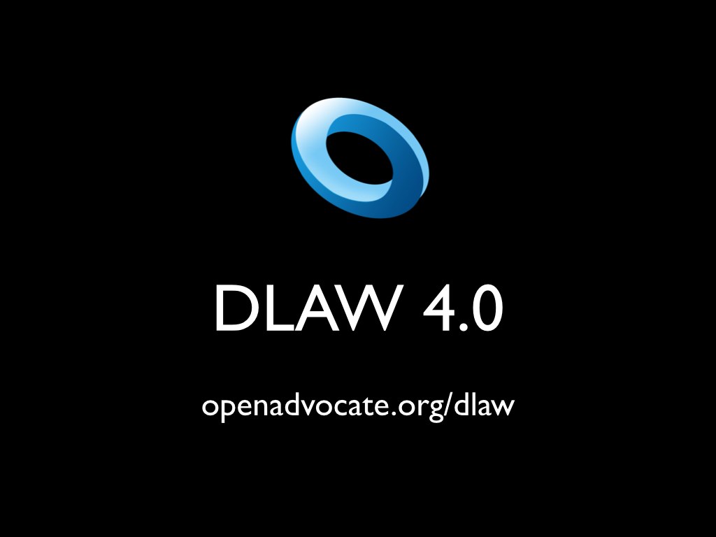 Slide 12: DLAW 4.0, openadvocate.org/dlaw