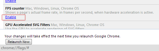 Chrome enable