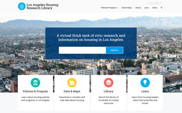 Los Angeles Housing Research Library Home page